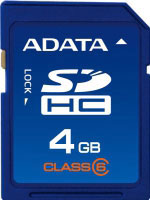 A-data SDHC 4GB class6 (ASDH4GCL6-R)